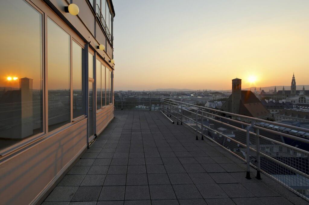Hochhaus Terasse